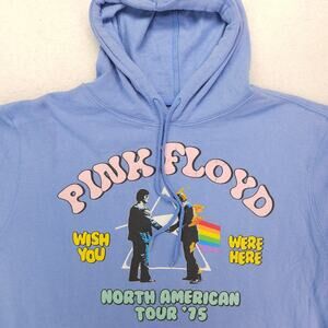 Pink Floyd Band Long Sleeve Outdoor Hoodie Mens Size Extra Large XL Blue